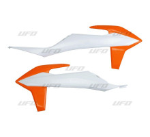 Ковпачки радіатора UFO ktm sx/sxf '19-'20 колір oem (біло-помаранчевий)
