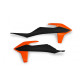 Ковпачки радіатора UFO ktm sx/sxf(sx-f) 125/150/250/350/450 '19-'22, exc 125 '20-'21, exc/excf(exc-f) 150/250/300/350/450/500 '20-2023 колір oem (black orange)