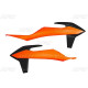 Ковпачки радіатора UFO ktm sx/sxf(sx-f) 125/150/250/350/450 '19-'22, exc 125 '20-'21, exc/excf(exc-f) 150/250/300/350/450/500 '20-2023 колір oem (оранжевий/чорний)