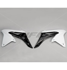 Ковпачки радіатора UFO suzuki rmz 250 '10-'18 колір білий чорний