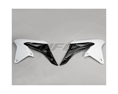 Ковпачки радіатора UFO suzuki rmz 250 '10-'18 колір білий чорний