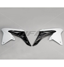 Ковпачки радіатора UFO suzuki rmz 250 '10-'18 колір білий чорний