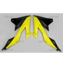 Ковпачки радіатора UFO suzuki rmz 250 '19-'23, rmz 450 '18-'23 колір oem (жовтий/чорний)