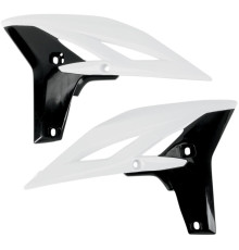 Ковпачки радіатора UFO YAMAHA yzf 250 '10-'12 колір білий/чорний