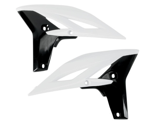 Ковпачки радіатора UFO YAMAHA yzf 250 '10-'12 колір білий/чорний