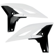 Ковпачки радіатора UFO YAMAHA yzf 250 '10-'12 колір білий/чорний