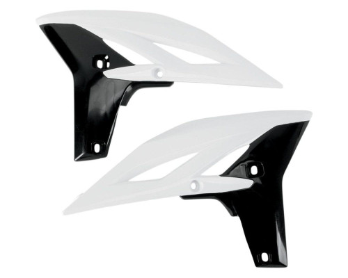 Ковпачки радіатора UFO YAMAHA yzf 250 '10-'12 колір білий/чорний