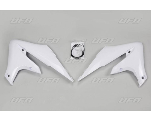Ковпачки радіатора UFO YAMAHA yzf 250 '19-'22, wrf 250 '20-'25, yzf 450 '18-22, wrf 450 '19-'25 колір білий