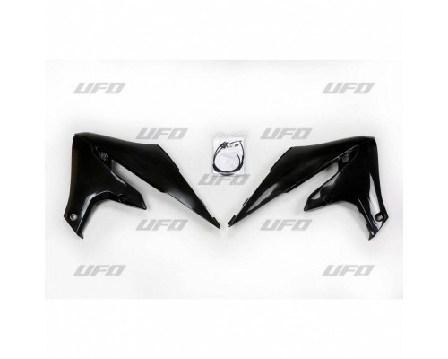 Ковпачки радіатора UFO YAMAHA yzf 250 '19-'22, wrf 250 '20-'25, yzf 450 '18-22, wrf 450 '19-'25 колір чорний