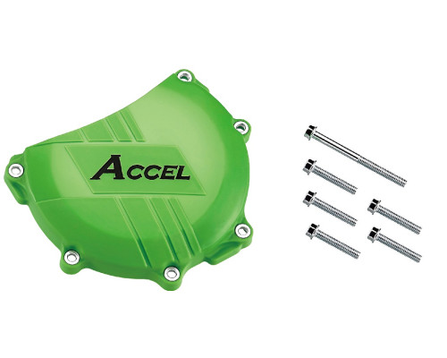 Кришка зчеплення acceleration (пластик) kawasaki kxf450 '06-'15 зелена