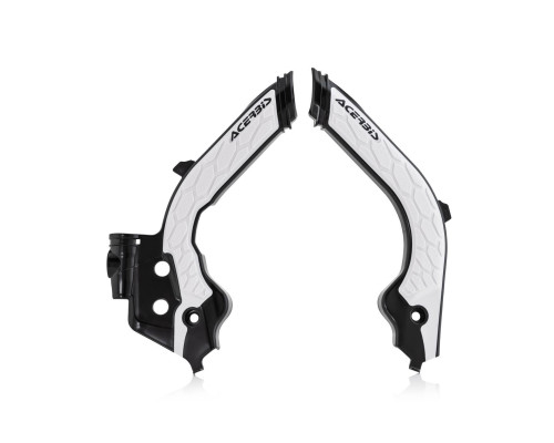 Acerbis захисні кожухи рами x-grip husqvarna fc / tc '19-'22, fe / te '20-'23, gas gas gas ec / ec-f / mc / mc-f '21-'23 колір чорний / білий