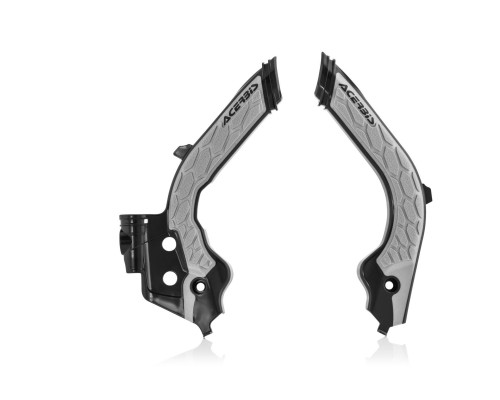 Acerbis захисні кожухи рами x-grip husqvarna fc / tc '19-'22, fe / te '20-'23, gas gas gas ec / ec-f / mc / mc-f '21-'23 колір чорний / сірий