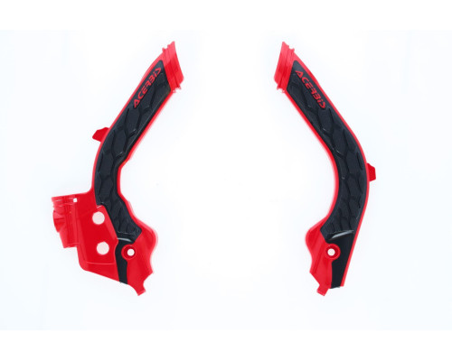 Acerbis захисні кожухи рами x-grip husqvarna fc / tc '19-'22, fe / te '20-'23, gas gas gas ec / ec-f / mc / mc-f '21-'23 колір червоний / чорний
