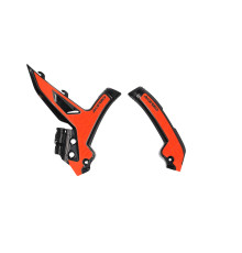 Acerbis x-grip захист рами ktm exc / exc-f / xc-w '24-'25, sx / sx-f / xc / xc-f '23-'25 колір чорний / помаранчевий