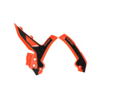 Acerbis рамні огородження x-grip ktm exc / exc-f / xc-w '24-'25, sx / sx-f / xc / xc-f '23-'25 колір помаранчевий / чорний