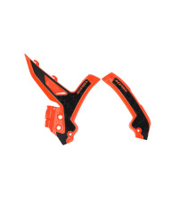 Acerbis рамні огородження x-grip ktm exc / exc-f / xc-w '24-'25, sx / sx-f / xc / xc-f '23-'25 колір помаранчевий / чорний