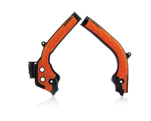 Захист рами acerbis x-grip ktm exc / exc-f '17-'19, sx /sx-f '16-'18, husqvarna fc / tc '16-'18, fe / te '17-'19 колір чорний / помаранчевий