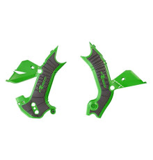 Racetech (rtech) 2024/12 захист рами kawasaki kxf 450 '24-'25, kxf 250 '25 колір чорний / зелений