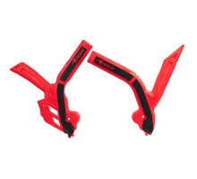 Racetech (rtech) захист рами (комплект) біматеріал super grip beta rr 125 / 250 / 300 / 350 / 430 / 480 '20-21 колір червоний чорний