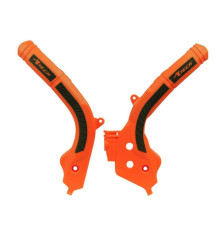 Racetech (rtech) захист рами (комплект) біматеріал super grip ktm sx 125/150 '16-18, sx 250 '17-18, exc/excf 250/350/450 '17-19, sxf 250/350/450 '16-18 колір помаранчевий чорний