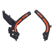 Racetech (rtech) захист рами (комплект) біматеріал super grip ktm sx 125/150/250 '19-21, sxf 250/350/450 '19-21, sxf 450 '18-21, exc/excf 150/250/350/450 '20-21 колір чорно-помаранчевий