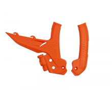 Кришки рами UFO ktm sx 125 / 250 / 300 '23-'25, sxf (sx-f) 250 / 350 / 450 '23-'25, exc 150 / 250 / 300 '24-'25, excf (exc-f) 250 / 350 / 450 / 500 '24-'25, колір помаранчевий
