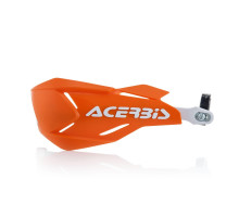 Захист для рук (поручні) acerbis x-factory з алюмінієвою серцевиною, колір помаранчевий / білий