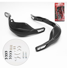 Biketec parts захист для рук алюміній чорний (з кріпленнями 22мм та 28мм)