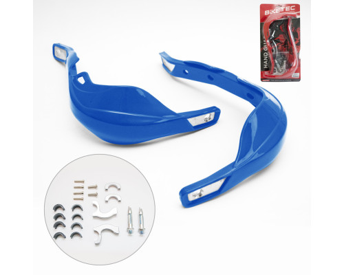 Biketec parts захисні кожухи для рук alu blue (з кріпленнями 22мм та 28мм)