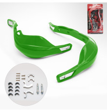 Biketec parts захисні накладки на руки alu green (з кріпленнями 22мм та 28мм)