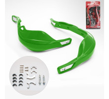 Biketec parts захисні накладки на руки alu green (з кріпленнями 22мм та 28мм)