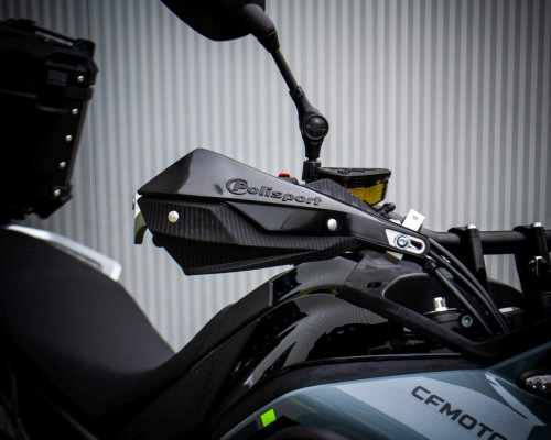 Polisport захист для рук (поручні) модель trail blazer cf moto 450mt '24-'25 (пригодницькі деталі) колір сірий чорний