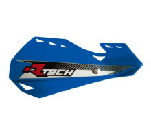 Racetech (rtech) захисні накладки на руки (кермо) dual evo blue (з кріпленнями на кермо)