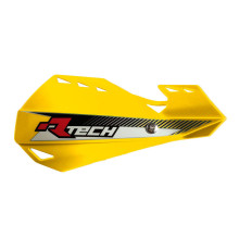 Racetech (rtech) захисні накладки на руки (кермо) dual evo жовті (з кріпленнями на кермо)