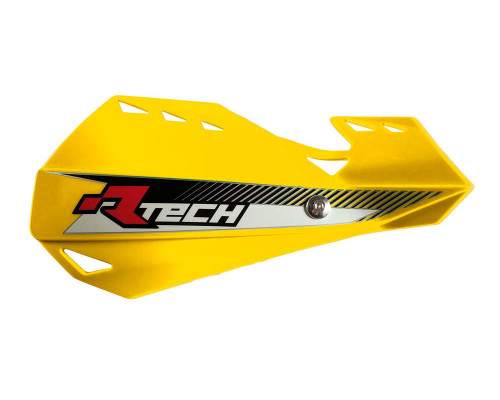 Racetech (rtech) захисні накладки на руки (кермо) dual evo жовті (з кріпленнями на кермо)
