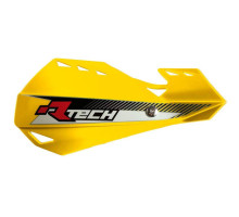 Racetech (rtech) захисні накладки на руки (кермо) dual evo жовті (з кріпленнями на кермо)