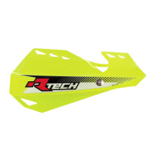 Racetech (rtech) захисні накладки на руки (кермо) подвійні evo fluo жовті (з кріпленнями на кермо)