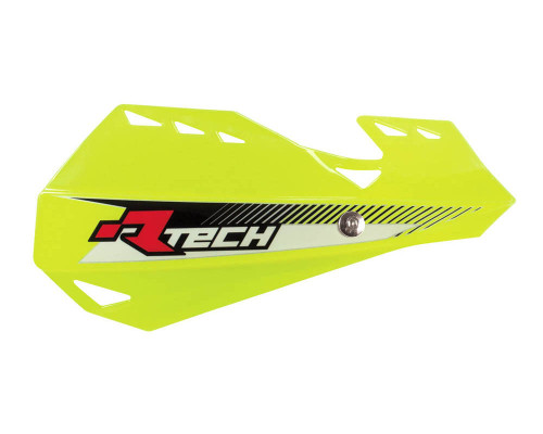 Racetech (rtech) захисні накладки на руки (кермо) подвійні evo fluo жовті (з кріпленнями на кермо)