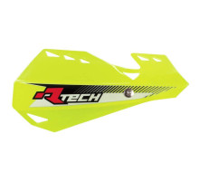 Racetech (rtech) захисні накладки на руки (кермо) подвійні evo fluo жовті (з кріпленнями на кермо)