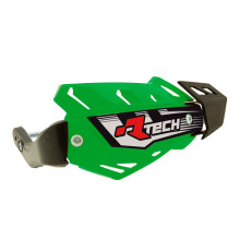 Racetech (rtech) захисні щитки (рулі) flx atv/quad колір зелений (з 3 типами кріплень на кермо)