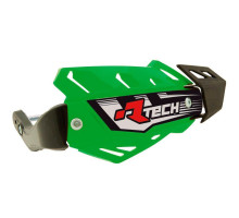 Racetech (rtech) захисні щитки (рулі) flx atv/quad колір зелений (з 3 типами кріплень на кермо)