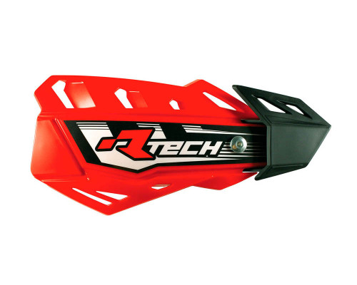 Racetech (rtech) накладки на руки (кермо) flx cross/enduro колір червоний (з 2 типами кріплення до керма та руків'я)