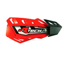 Racetech (rtech) накладки на руки (кермо) flx cross/enduro колір червоний (з 2 типами кріплення до керма та руків'я)