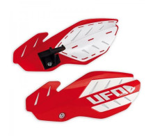 Протипожежні щитки HONDA crf 250 '12-'17, crf 450 '12-'16 червоний/білий (з кріпленнями)