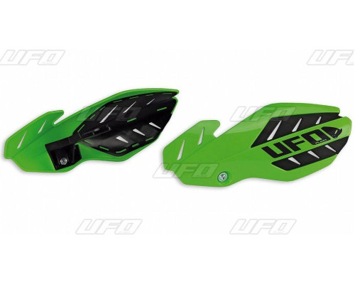 Протипожежні щитки kawasaki kxf 250/450 '13-'17, зелені/чорні (з кріпленнями)