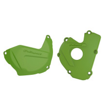 Polisport комплект кришки генератора та зчеплення kawaski kx 250f '17-'21 зелений (8463800002+8435800002)