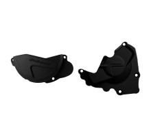 Комплект кришок генератора та зчеплення polisport HONDA crf 250r '13-'17 чорний (8461000001+8441100001)