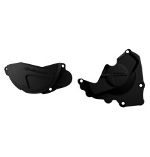 Комплект кришок генератора та зчеплення polisport HONDA crf 250r '13-'17 чорний (8461000001+8441100001)