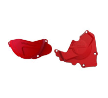 Комплект кришок генератора та зчеплення polisport HONDA crf 250r '13-'17 червоний (8461000002+8441100002)
