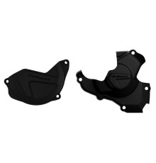 Комплект кришок генератора та зчеплення polisport HONDA crf 450r '16-'17 чорний (8461200001+8446900001)